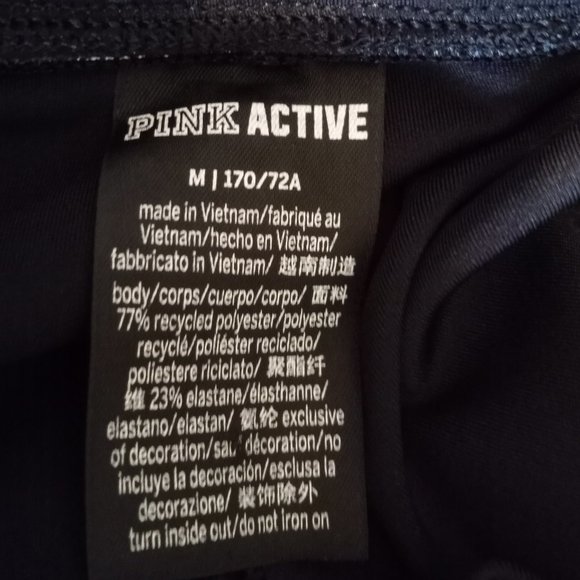 Pink Active EUC Black Size Medium Pants Cuff Pockets-Item # 426 - Picture 6 of 6